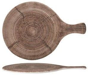 Tirolix Tagliere/Vassoio Tondo con Manico 24,5 cm Legno