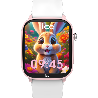 Smartwatch ICE-WATCH, weiß, weiß, Smartwatches, Kinder, Smartwatch, Armbanduhr, Kinderuhr, Silikonarmband, Bluetooth, digital