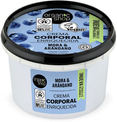 Organic Shop Crema Corporal Enriquecida Arándano y Mora 250 ml