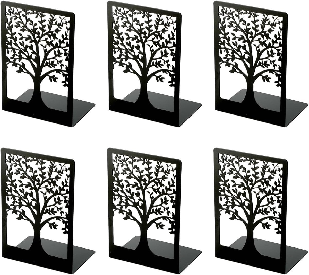 Ynkkvre Boekensteunen Boom des Levens - Zwart - 6 stuks
