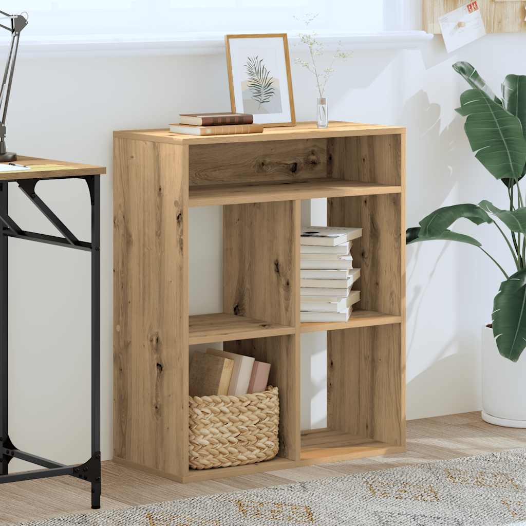 vidaXL Bibliothèque chêne artisanal 66x31x80 cm bois d'ingénierie