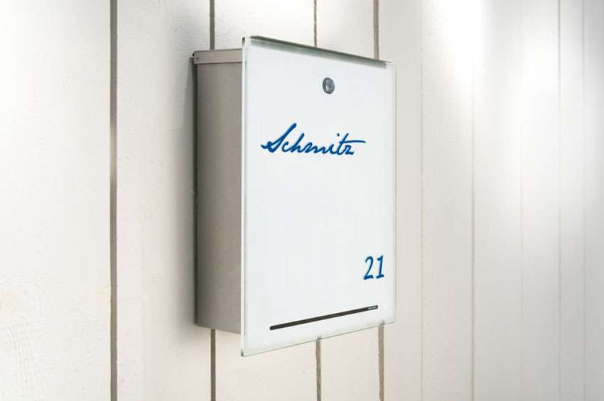 Radius Design Letterman 3 Briefkasten (weiße Glasfront) weiße Glasfront 559 A