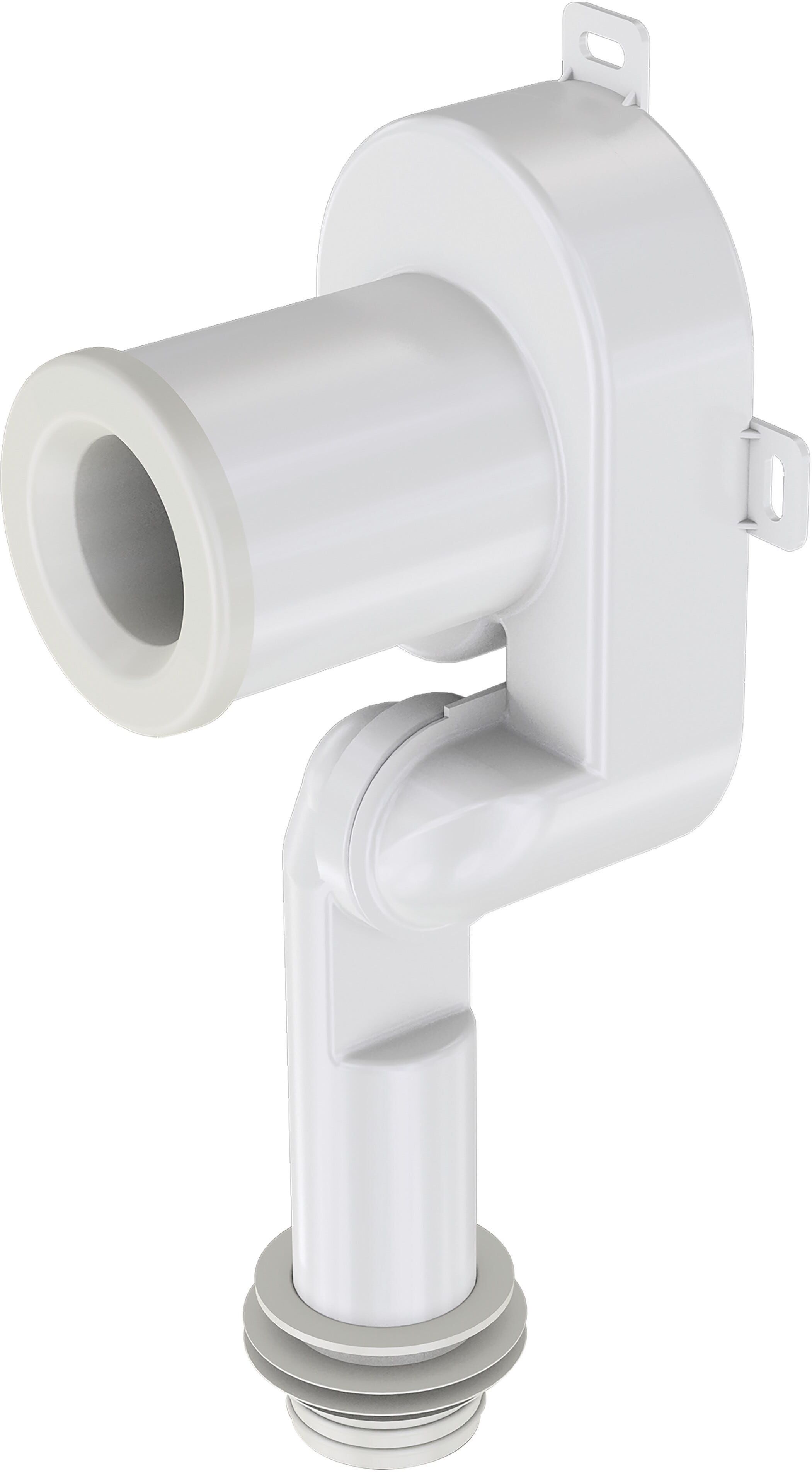 Tecnomat SIFONE PER ORINATOIO DA INCASSO SCARICO Ø 40 mm ORIENTABILE E MORSETTO  Ø 70-40 mm
