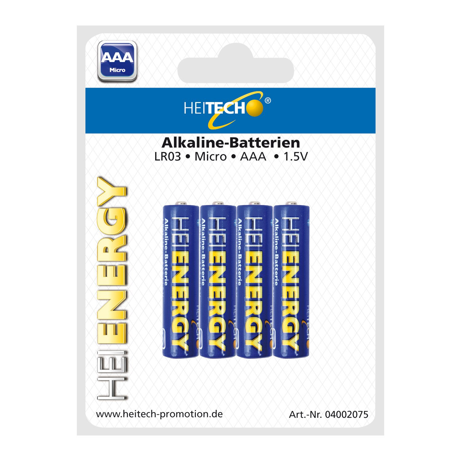 HEITECH Alkaline batterijen Micro/AAA 4-pack
