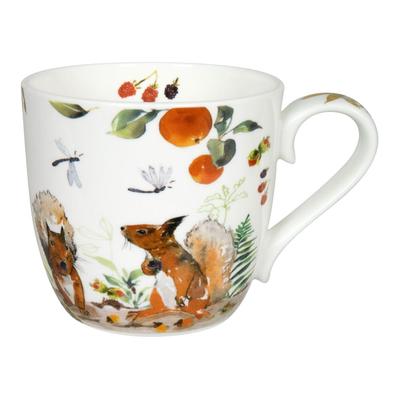Könitz Porzellan GmbH Könitz Becher Victoria Lowe - Autumn Squirrel, Kaffeebecher, Tasse, Kaffeetasse, Bone China, 450 ml, 11 2 057 2615
