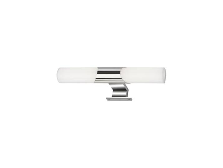 BRILONER Leuchten - LED Spiegelleuchte Bad, Spiegellampe Badezimmer, IP44, neutralweiße Lichtfarbe, 7W, Chrom, 32 cm, 2113-018
