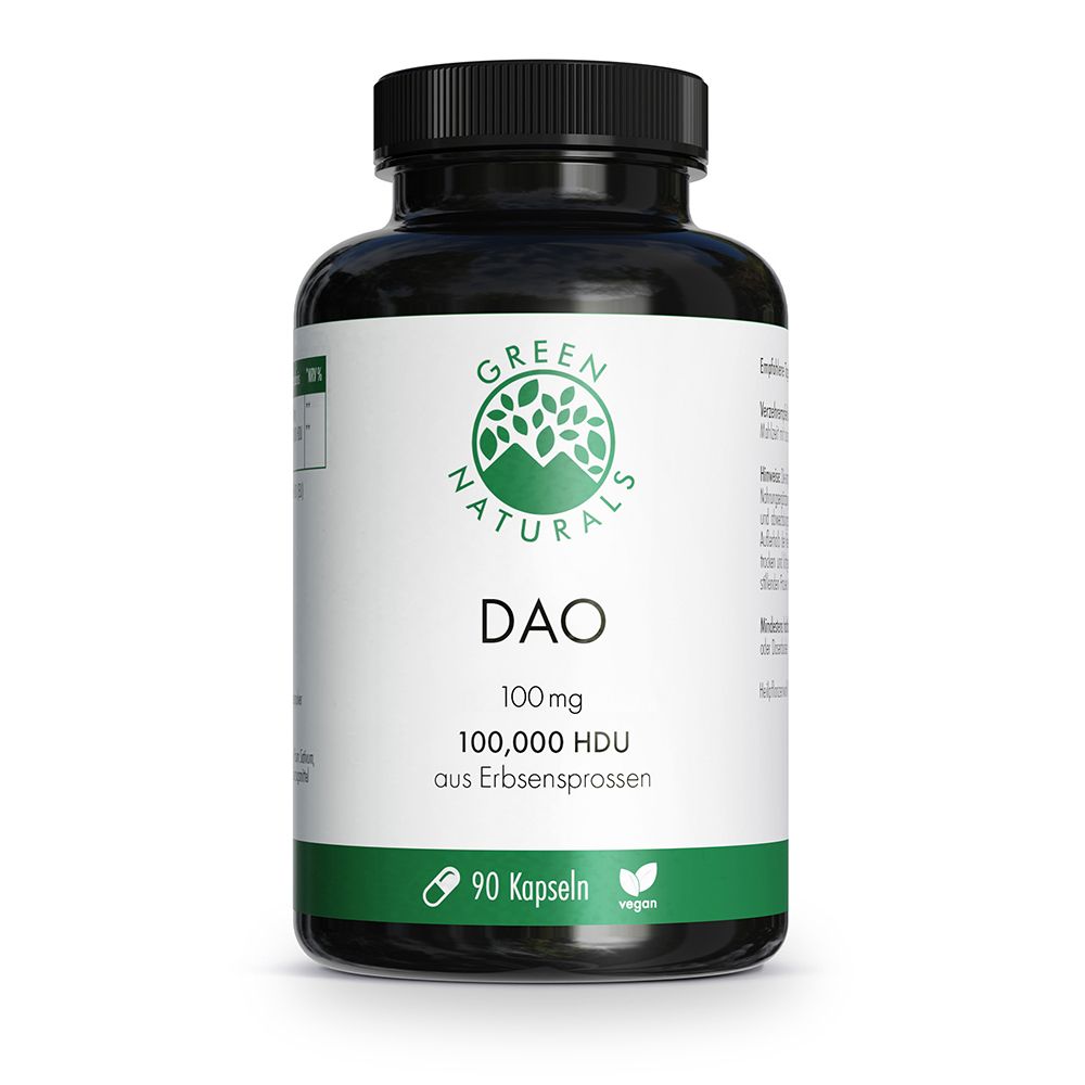 Green Naturals DAO 100mg veg.zum Histaminabbau Kps 90 St Kapseln