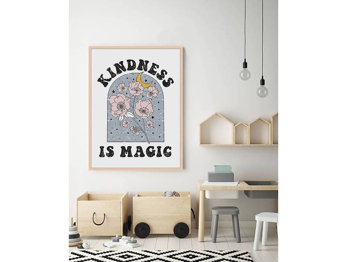 Tableau déco Kindness 63 x 83cm Multicolore