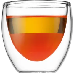 Set aus 2 Gläsern 8 cl doppelwandig - Transparent Bodum Glas