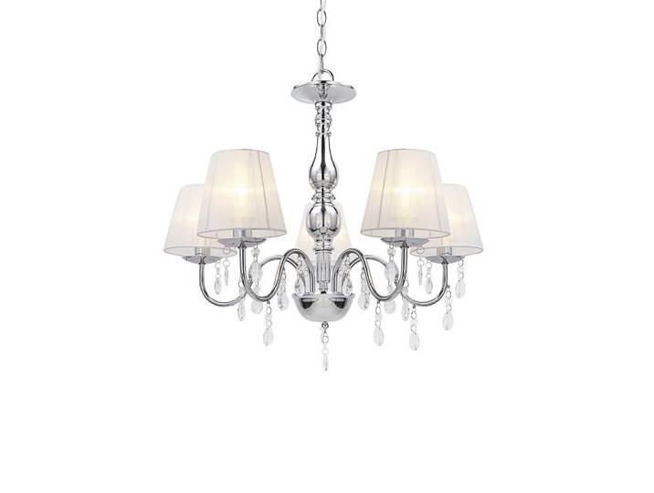 lux.pro Kronleuchter lsabelle, Weiß, Metall, E14, 54x45x54 cm, Lampen & Leuchten, Innenbeleuchtung, Kronleuchter