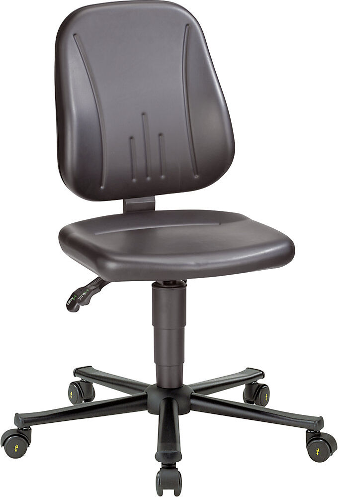 ESD UNITEC Arbeitsdrehstuhl, Kunstleder, Höhenverstellung 440 - 590 mm bimos