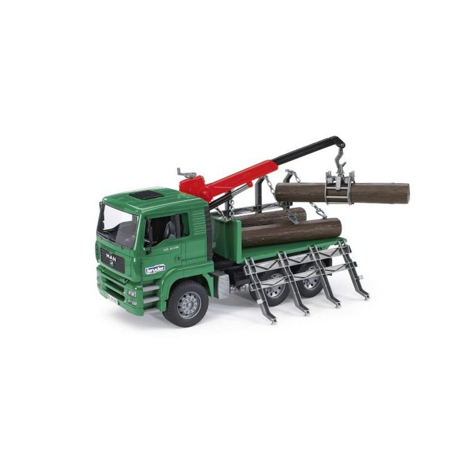 Bruder Bruder 02769 MAN Holztransport-LKW mit Ladekran
