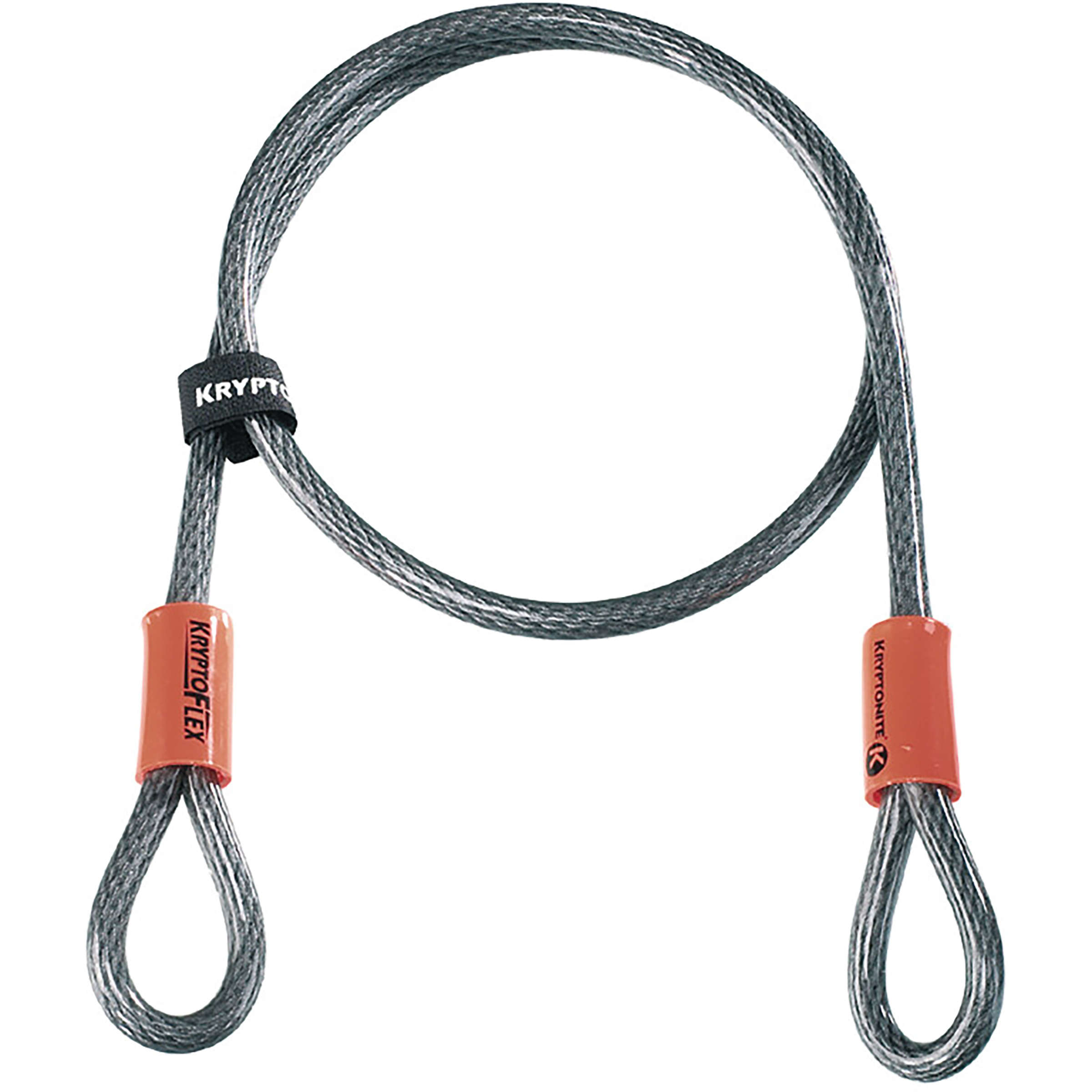 Kryptonite KryptoFlex 710 Looped Endschlaufenkabel Fahrradschlösser grau Größe 10mm/220cm