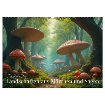Fabelhafte Orte – Landschaften aus Märchen und Sagen (Wandkalender 2027 DIN A2 quer), CALVENDO Monatskalender