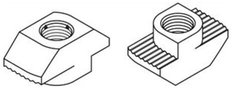 ART 87014 Hammerkopfmutter St. gal Zn 8 mm, M 6 hohe Form gal Zn K ; Industrial Quality Supplies (870140129060000)