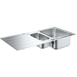 Grohe Einbauspüle 31572SD1 100x50 m, aufliegend oder flächenbündig, 1,5 Becken, Edelstahl