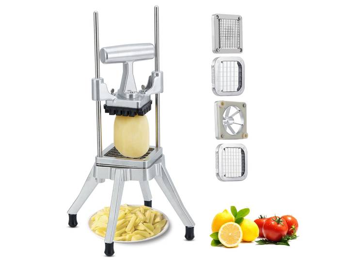 Hachoir à légumes Commercial, hachoir à fruits et légumes, coupe-frites en acier inoxydable, pieds antidérapants, nettoyage facile, coupe-pommes de terre