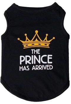 Inspired Finds PrincessPaws Summer Cotton Cat Vest For Sphynx, Garfield & Small Pets black Prince m