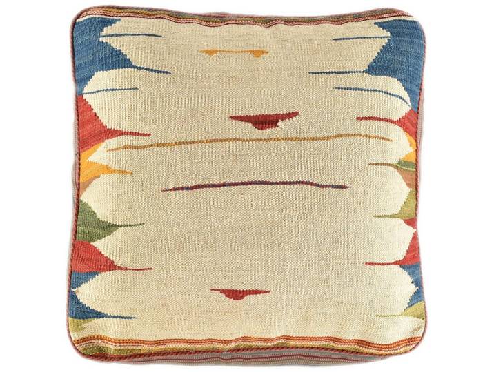 KUHFELL online & NOMAD Pouf ORIENT KELIM POUF SITZKISSEN BODENKISSEN FUßHOCKER 60 x 60 x 30 cm