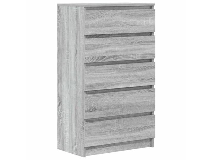 KGFHERENB Schubladenschrank Grau Sonoma 60x36x103 cm mit 5 Schubladen Ordentlicher Stauraum im Schlafzimmer: 5 Schubladen bieten viel Platz auf kompakter Grundfläche.