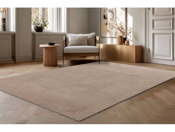 Kurzflorteppich Earthquake 225 Braun/Taupe 200 x 280cm Polyester