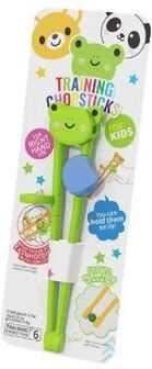 Uplift Picks Cute Cartoon Animal Training Chopsticks For Kids Easy Grip Beginner Chopsticks green