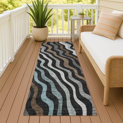 Addison Rugs Machine Washable Indoor/ Outdoor Modern Eureka Chantille Rug