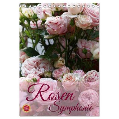 Rosen Symphonie (Tischkalender 2027 DIN A5 hoch), CALVENDO Monatskalender