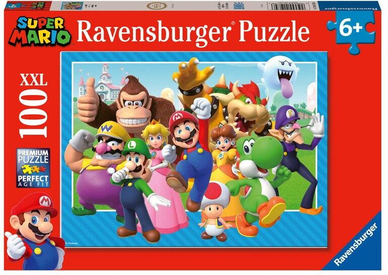 Ravensburger Puzzle 100 pièces XXL - Let's-go ! / Super Mario