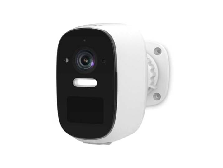 Nedis WIFICBO32WT Caméra extérieure Wi-FI SmartLife 4MP Quad HD 1440p Batterie Jusqu’à 10 Mois Étanche IP66 Détection de Mouvement Projecteur LED Stockage microSD & Cloud Blanc
