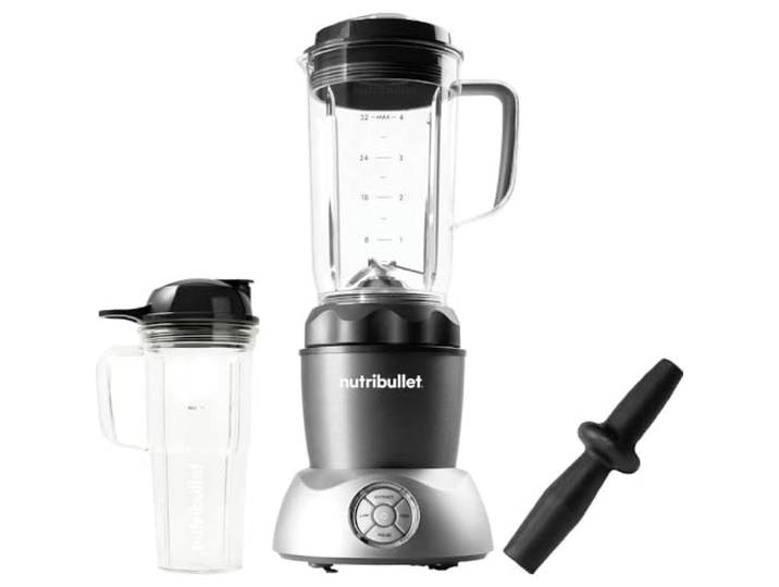 nutribullet Select, Elektrischer Mixer, Standmixer, Zerkleinerer, Smoothiemixer, 1.000 Watt Leistung, 2 Geschwindigkeiten, Pulsfunktion, To Go Becher,für heiße Zutaten geeignet, NB200DG