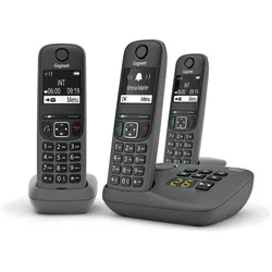 Gigaset AE690A Trio, Telefon, Schwarz