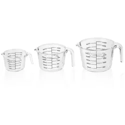 WAS Germany Messbecher Set, 3-teilig, Borosilikatglas
