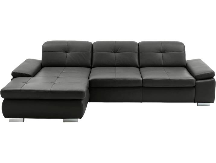 Ecksofa DIE PLANBAR PN-IN16012 L-Form, Breite 309 cm , schwarz (torro schwarz), B:309cm H:85cm T:195cm, Sofas, Ecksofa, inkl. Sitztiefenverstellung, optional mit Kopfteilverstellung