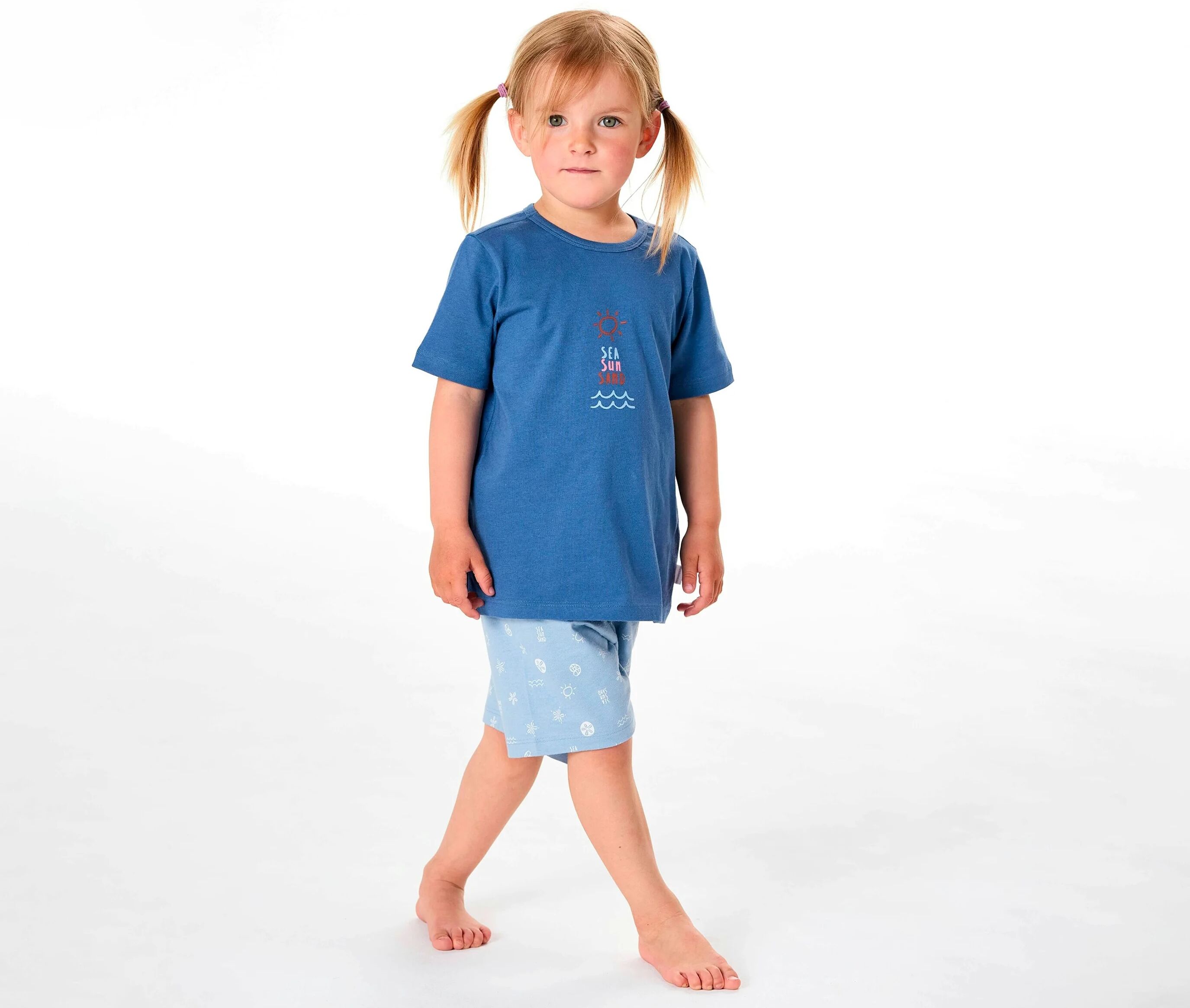 Schiesser Kurzer Kinder-Pyjama - Kinder - Gr. 104 - dunkelblau