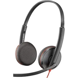 HP Poly Blackwire C3225 Stereo USB-C Headset (Kabelgebunden, USB-C, Avaya, Cisco, Skype), Office Headset, Schwarz