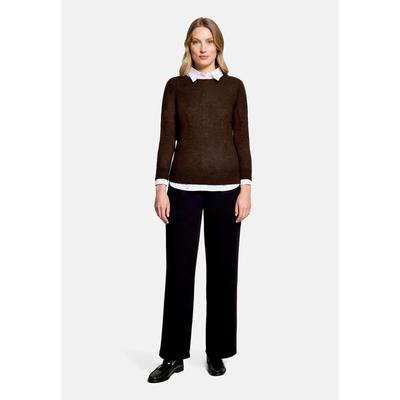 Strickpullover BETTY BARCLAY "Damen mit Rundhalsausschnitt", Damen, Gr. 42, braun (light maroon), Strick, Obermaterial: 100% Kaschmir, Basic, gerade lang, Rundhals, Pullover Strickpullover, Strick
