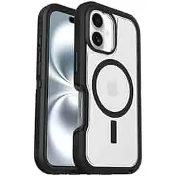 OtterBox Defender XT mit MagSafe (Apple iPhone 16), Smartphone Hülle, Transparent, Schwarz