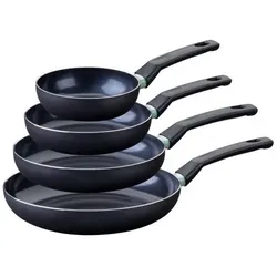 Fackelmann 4er Bratpfannen-Set - - Brandao - Keramik-Antihaftbeschichtung - 16, 20, 24 und 28 cm, Pfannenset + Topfset