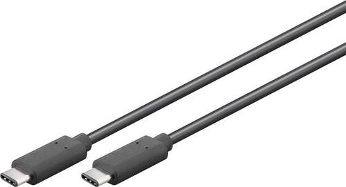 Goobay USB-Kabel USB 3.0 USB-C Stecker, USB-C Stecker 2.00 m Schwarz beidseitig verwendbarer Stecker 66508