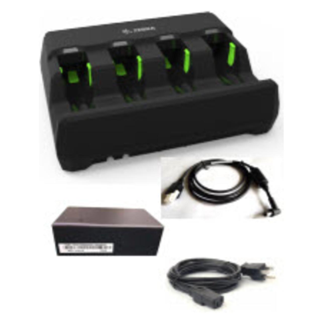 Zebra 4-Slot Battery Charger Kit - Batterieladegerät (SAC3600-KIT)