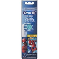 Oral-B Pro Kids Spiderman 4er Pack, Aufsteckbürste weiß