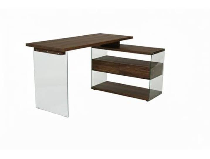 Jahnke ECK-Schreibtisch LUX C 15 E WALNUSS NB./KGL