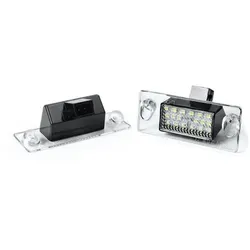 TOP Led Kennzeichenbeleuchtung passend für Audi A4 B5 95-99 Xenon Weiß abgewinkelt