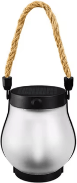 Inspire Picks Dancing Flame Solar Lantern Outdoor Lights Waterproof Flickering Flame Garden Lantern USB Rechargeable 2 Modes 1 Pc small