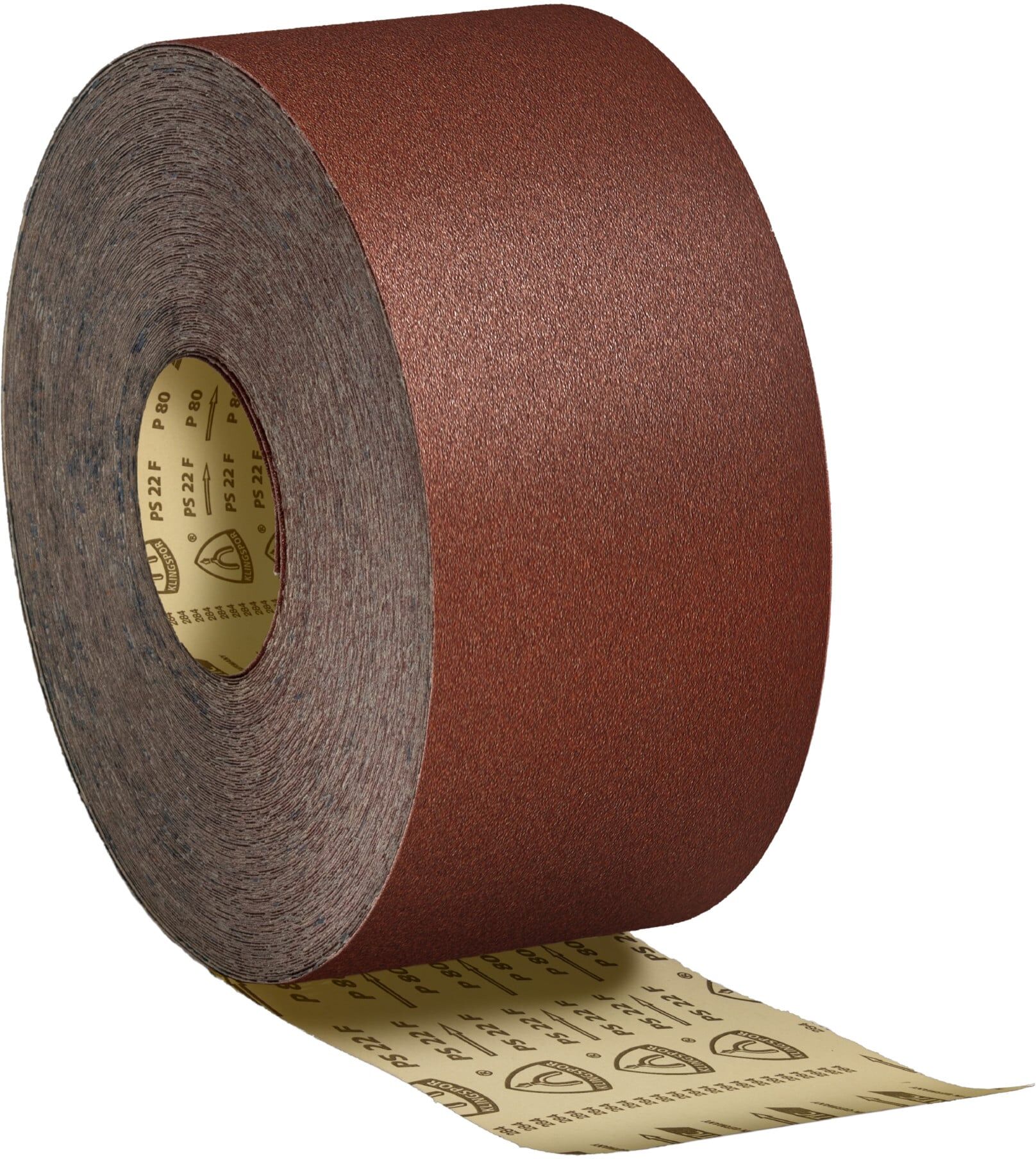Klingspor PS 22 F Schleifrolle, 115x50000 mm, Korn 100, für Farben und Lacke, 2987)
