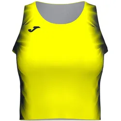 Joma, Damen, Sportshirt, Top Elite Xi (S), Schwarz, Gelb