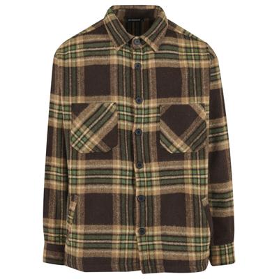 Flanellhemd 2Y PREMIUM "2Y Premium 2Y Premium Woven Hemden", Herren, Gr. S, US-Größen, braun, 50% Polyester, 50% Wolle, Hemden