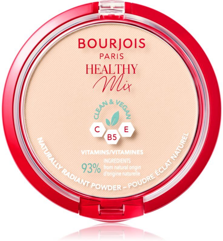 Bourjois Healthy Mix Matterende pudder Til strålende hud Skygge 01 Ivory 10 g