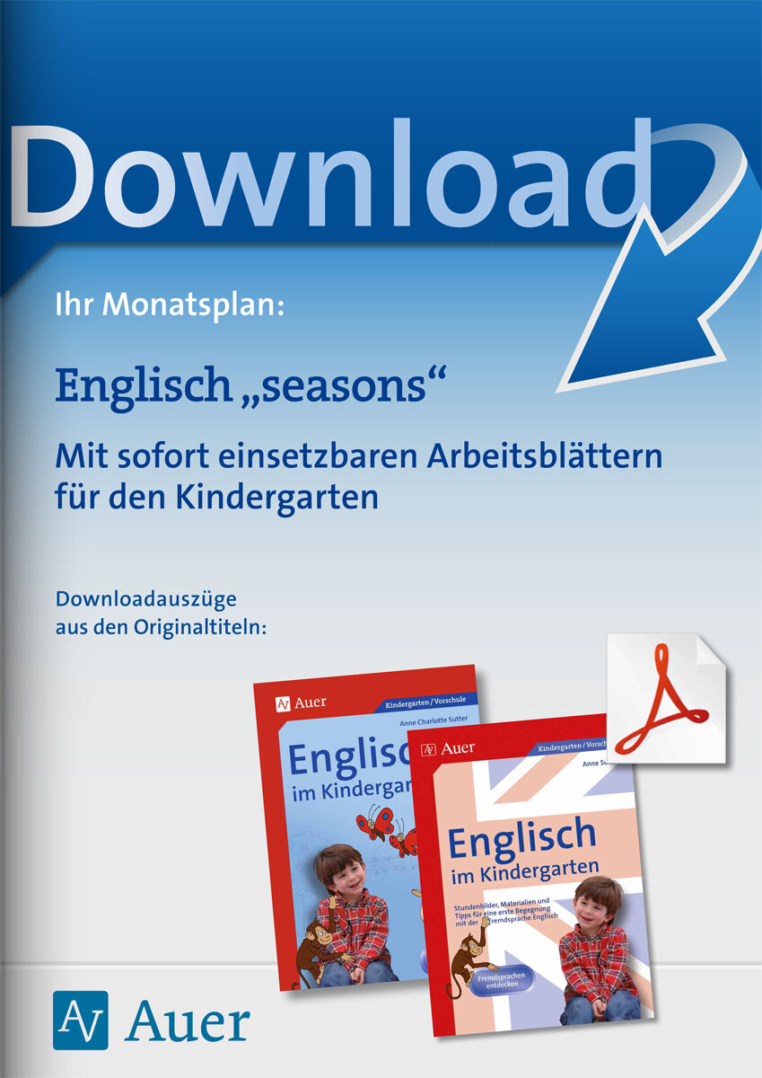 Auer Verlag Monatsplan KIGA: Englisch "seasons"